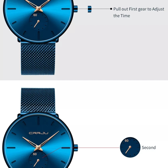 Blue Men Watch Top Luxury Brand Business Watches - Picture 5 of 8